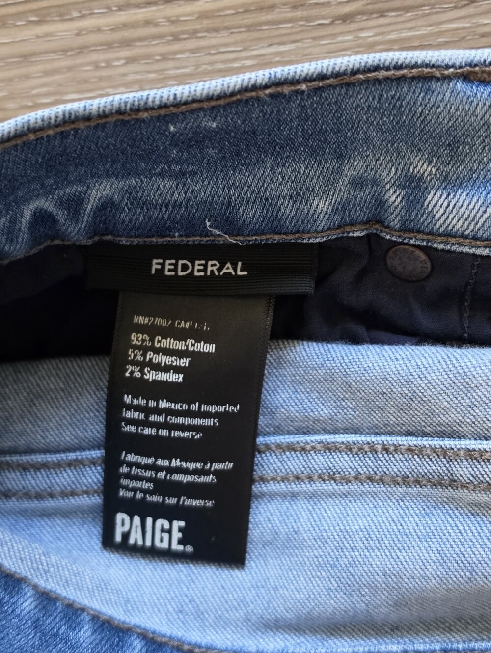PAIGE Federal Men's Slim Straight Jeans - Picture 8 of 11